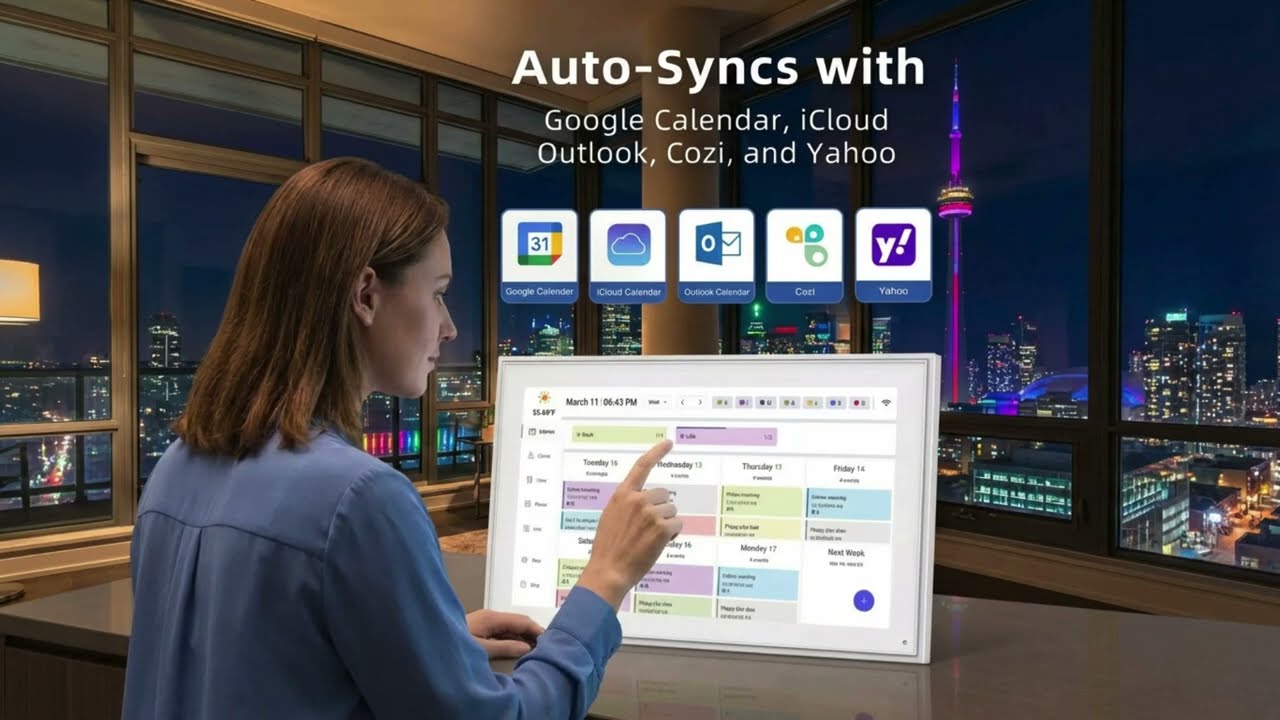  TUTT 15 6” Smart Digital Calendar & Chore Chart Photo and Video Frame