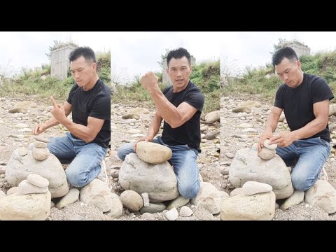 One Inch Punch | Iron Man Breaking Brick | Strongest Man Martial Arts Breaking Stone