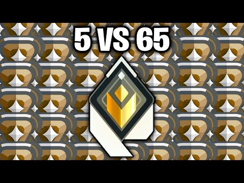 I put 5 Radiants VS 65 Bronze Players, Who Wins?