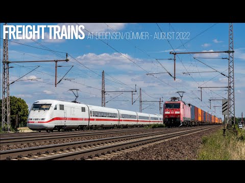 [4K60] Trains / Zugverkehr at Dedensen/Gümmer, Germany - August 2022