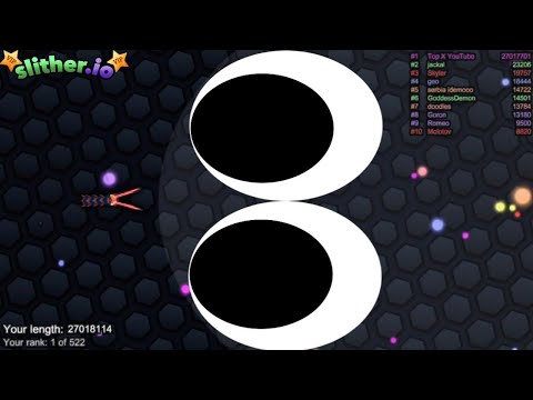 Slither.io A.I. MONSTER SNAKE vs GIANT SNAKE - Epic Skin Slitherio Vip Gameplay - World Record