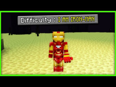 Beating Minecraft But I AM IRON MAN (Hindi) "OP IRON MAN IN MINECRAFT"