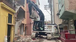 DAR ALANDA MANEVRA YAPMAK HİDROMEK EXCAVATOR  230LC
