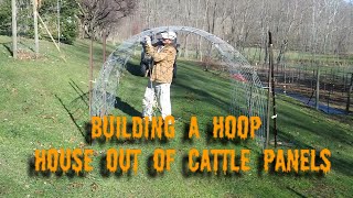 Building a Hoop House out of Cattle Panels