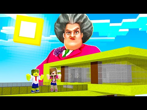 A PROFESSORA MALVADA FICOU GIGANTE E NOS ATACOU NO MINECRAFT