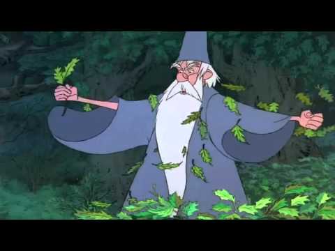 The Sword in The Stone  Female Squirrel Saves Wart HD