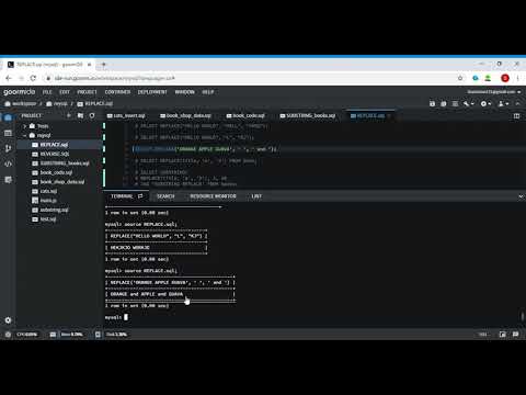 Mysql Tutorial Replace String Replace Function