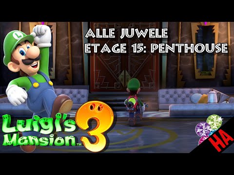 ALL JEWELS LOCATION - FLOOR 15 - PENTHOUSE 👻 LUIGI'S MANSION 3