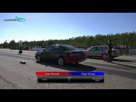 Argo Kevade - Audi 80 vs Ergo Viisma - Mercedes-Benz C220d. Drag race @ RaceWars2019