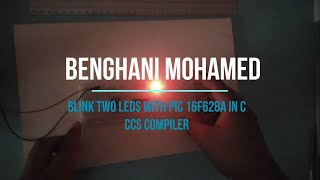 Download the video "Blinking two LEDs using PIC16F628A (Coding - C CCS and  schematic - Proteus)"
