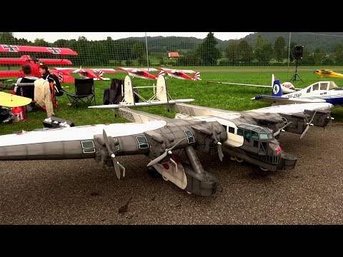 Kalinin K-7 CCCP Huge RC Model Airplane over 4,9meter wingspan RC flight Show Hausen