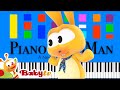 BabyTV Sit And Stand Up Slow EASY Medium 4K Piano Tutorial
