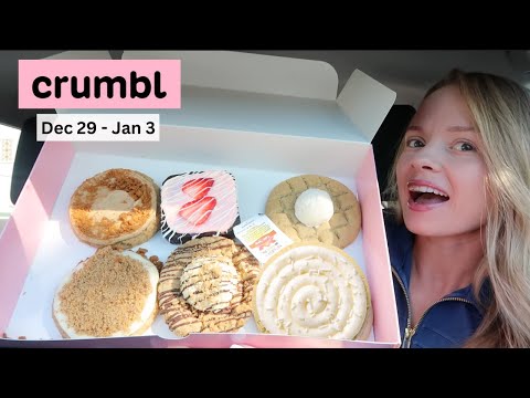 NEW CRUMBL Cookies Flavors this week | Strawberry Brownie, S'mores Hershey's Skillet Cookie, Waffle