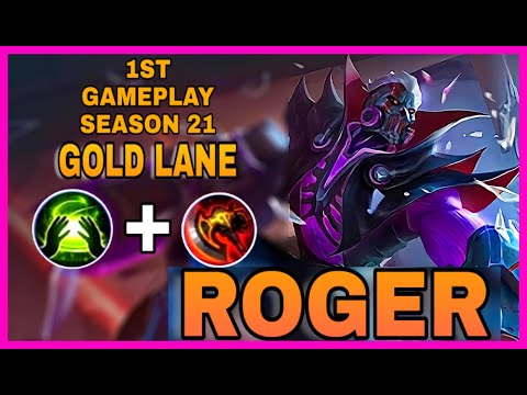 1st Gameplay Roger offlane | Season 21 Mobile Legends | Winax