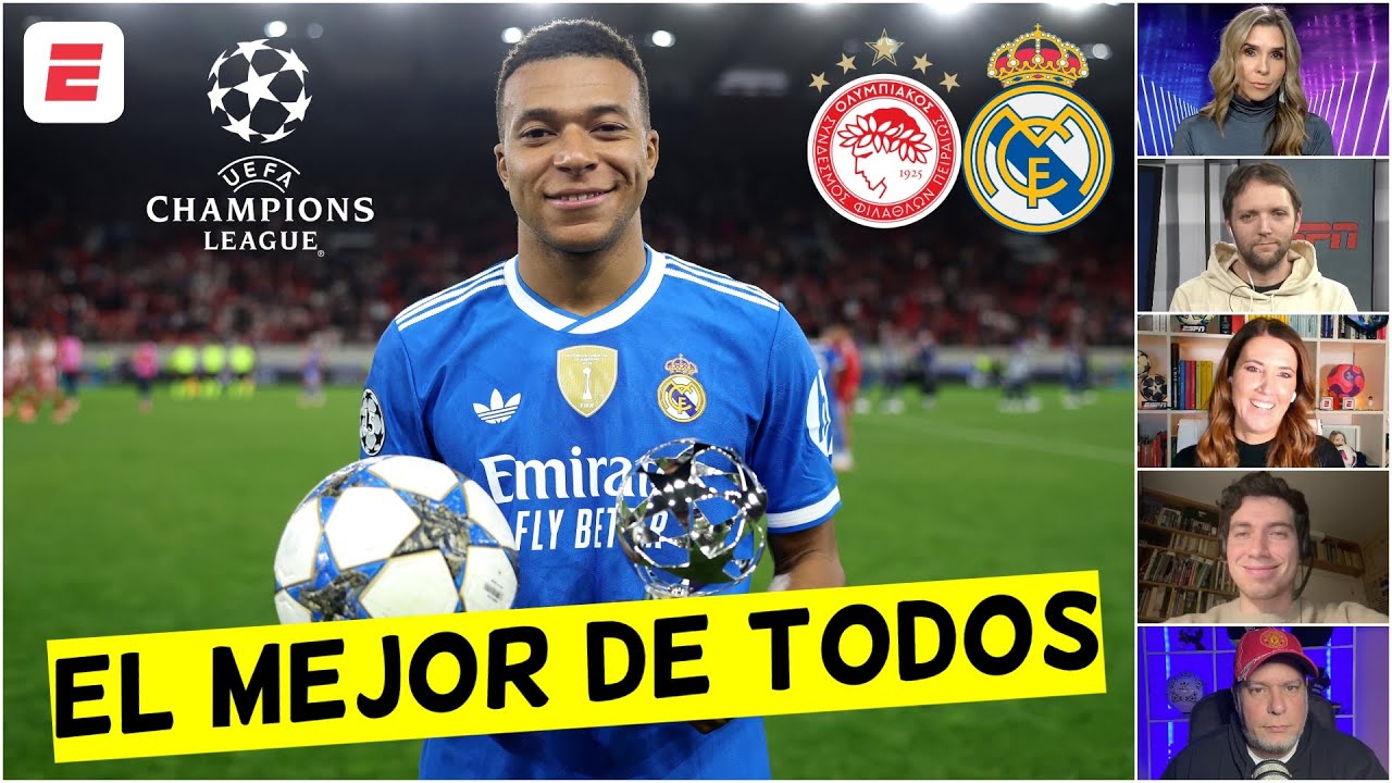 MBAPPÉ: EL ÚNICO que FUNCIONA en REAL MADRID. LOS SALVÓ con 4 GOLES vs OLYMPIACOS | Champions League