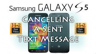 Galaxy S5 - How to Cancel a Sent Text Message​​​ | H2TechVideos​​​