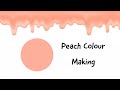 Peach Colour Making | How to make Peach Colour | Acrylic Colour Mixing | Almin Creatives