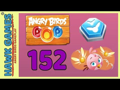Angry Birds Stella POP Bubble Shooter Level 152 Hard - Walkthrough, No Boosters