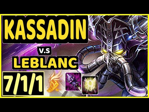 HUMANOID (KASSADIN) vs LEBLANC - 7/1/1 KDA MID CHALLENGER GAMEPLAY - EUW