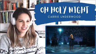 REACTION TO Carrie Underwood singing Oh Holy Night-  STUNNING!!