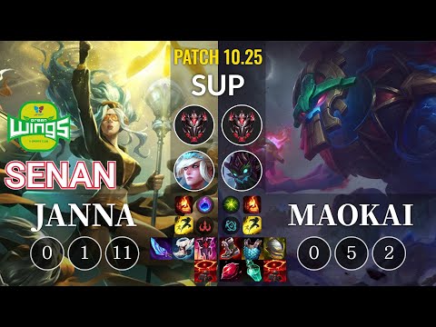 JAG Senan Janna vs Maokai Sup - KR Patch 10.25