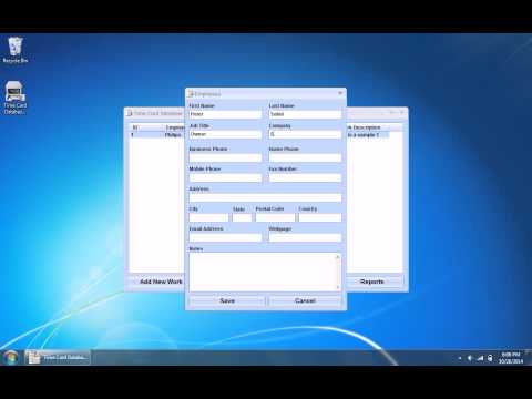 Time Card Database Software