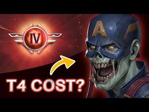 My T4 Character Upgrade Cost  |  Captain America  -  Marvel Future Fight