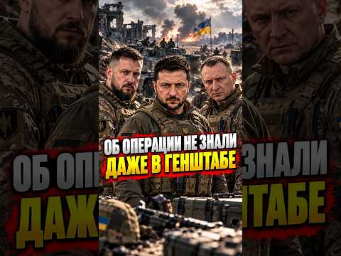 ❗Операция, о которой не знал даже собственный Генштаб / Генерал обещает продолжение  #новости