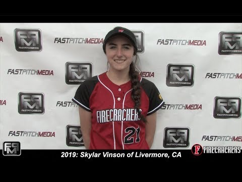 2019 Skylar Vinson Pitcher, Outfield and First Base Softball Skills Video