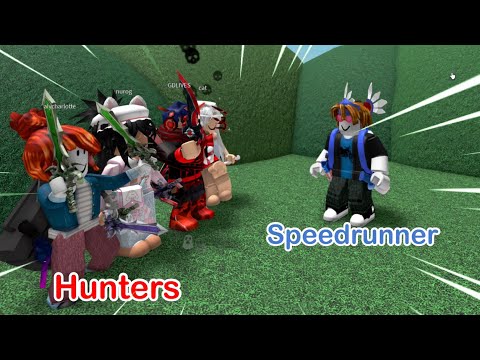MM2 MANHUNT but 4 Hunters VS Speedrunner