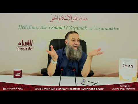 İman Dersleri 425 Uluhiyyet tevhidine aykırı olan şeyler