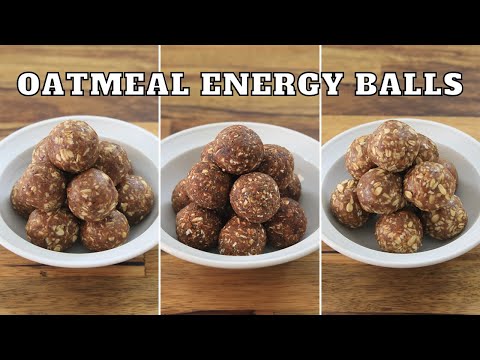No-Bake Oatmeal Energy Balls – 3 Easy Recipes