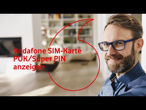 Vodafone SIM-Karte: PUK / Super PIN anzeigen