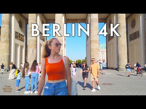 Berlin, Germany 🇩🇪 Summer Walk: Brandenburg Gate to Berlin Wall Tour 4K