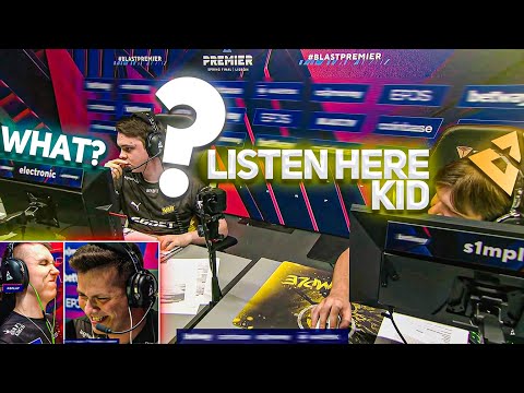 s1mple teaches b1t! TeamSpeak NaVi vs FaZe BLAST Spring Final | CSGO