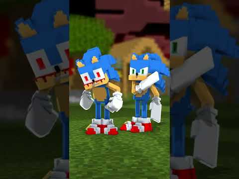 Sonic gave Sonic.EXE a slap on the head while he was dancing  SONIC MINECRAFT ANIMATION (Sonic Life)