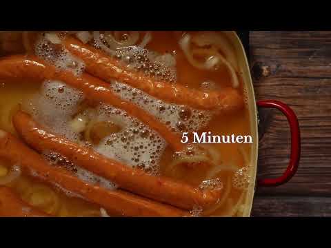 Käsekrainer in Bier