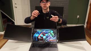 Review of KYY X90G Quad Portable Monitor