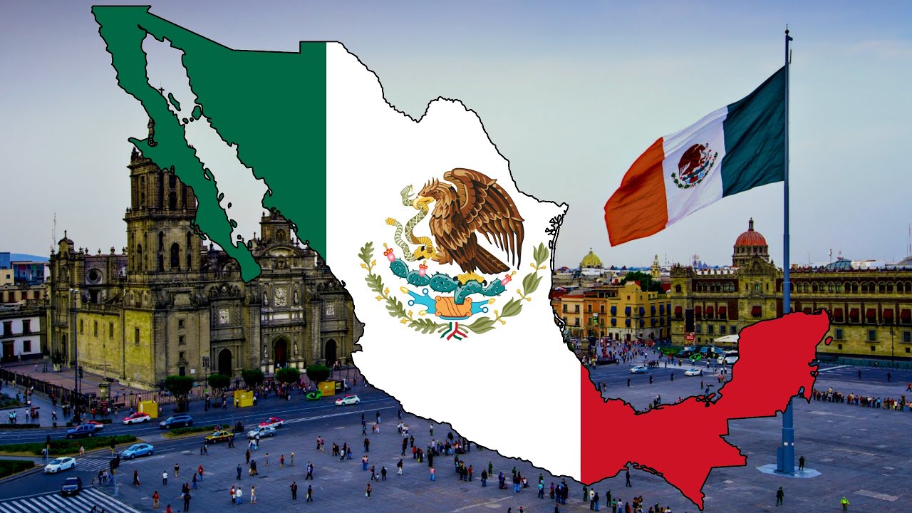 Mexico-🏴Flag Map Speed Art🖌