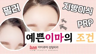 예쁜이마의 조건 ! 필러 vs 지방이식