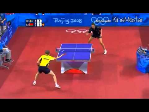 Table Tennis Olympic 2008 Persson vs Samsonov  highlights