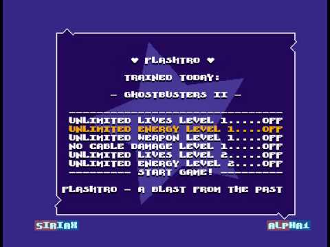 Flashtro - Ghostbusters II +6 - Amiga Trainer