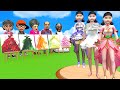 Squid Game Vs Scary Teacher 3D Squid Girl Bikini Dressing Room Long Dress Drawing 5 Times Challenge