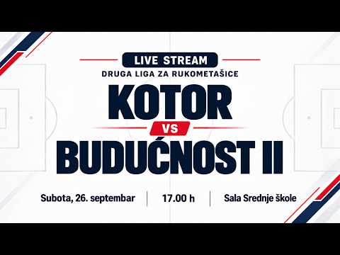 Druga liga za rukometašice: Kotor - OTP Group Budućnost II [TRANSMISJA, LIVE]