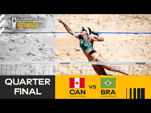 Pavan/Melissa 🇨🇦 vs. Duda/Ana Patricia 🇧🇷 - Quarterfinal Highlights Rome 2022 #BeachWorldChamps