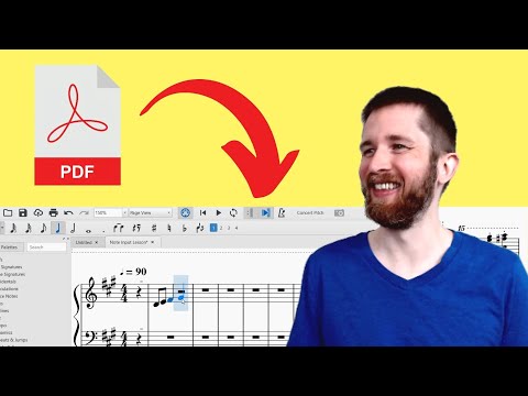 How to Convert a PDF File into Sheet Music that you can Edit, MuseScore 3 Quick and Easy Import