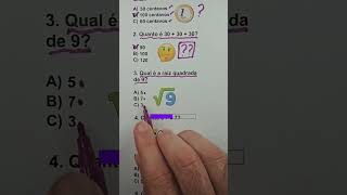 📐 Quiz de matemática básica para você responder 🤓