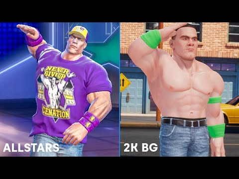 WWE 2K Battlegrounds Vs. WWE All Stars