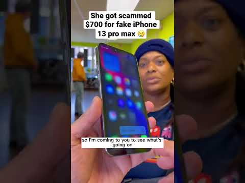 SHE PAID $700 FOR FAKE IPHONE 13 PRO MAX 😢 #shorts #fake #iphone13promax #apple #iphone #ios