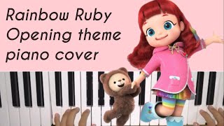 Download lagu Rainbow Ruby opening theme song piano cover   not angka mp3